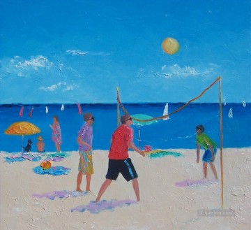 Volleyball beach Oil Paintings